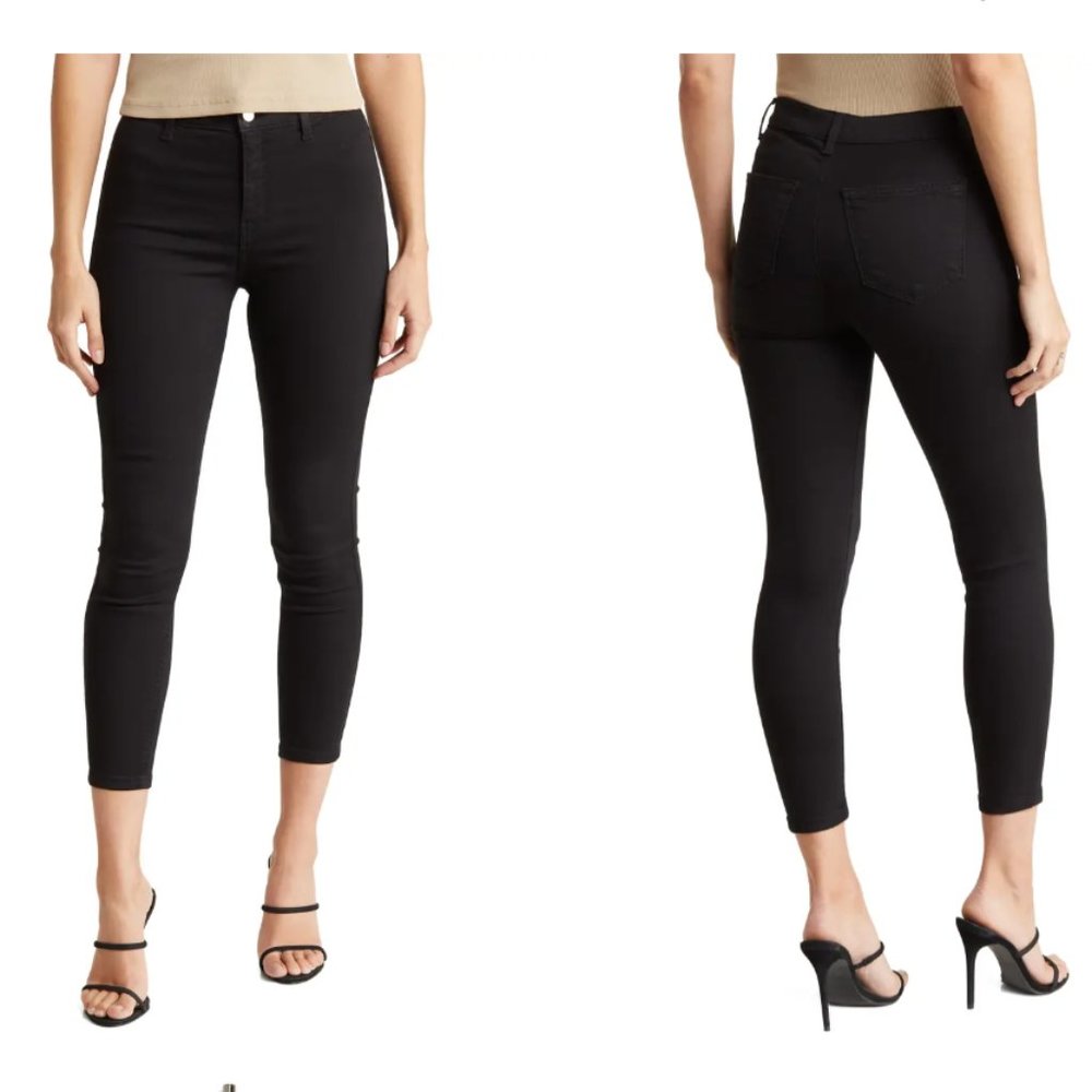 TOPSHOP MOTO JONI Skinny Jean | Color: Black | Size: W26/L30